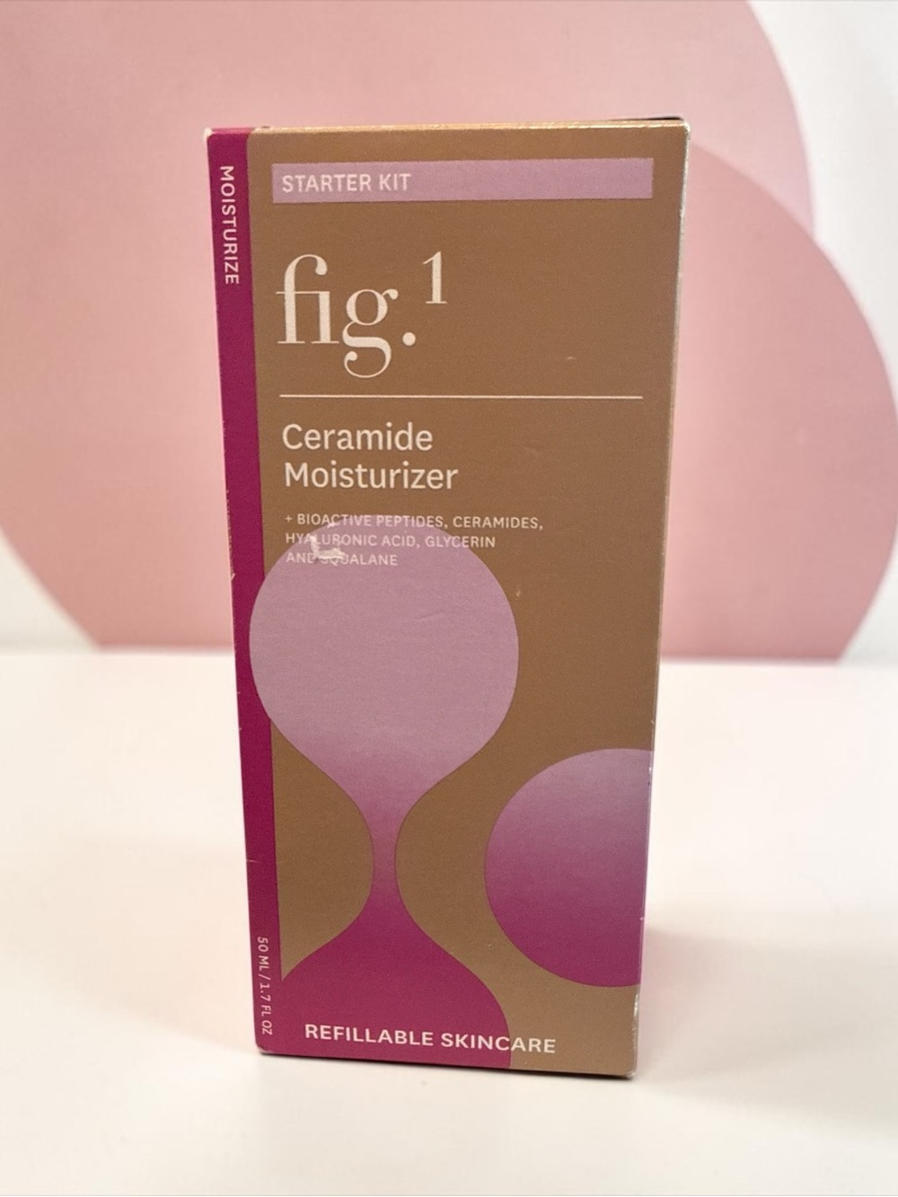 Shop Fig Ceramide Moisturizer Starter Kit - Pink, Brown